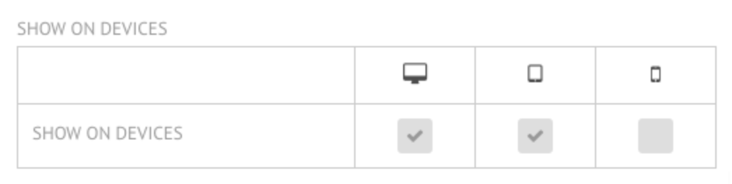 show on devices